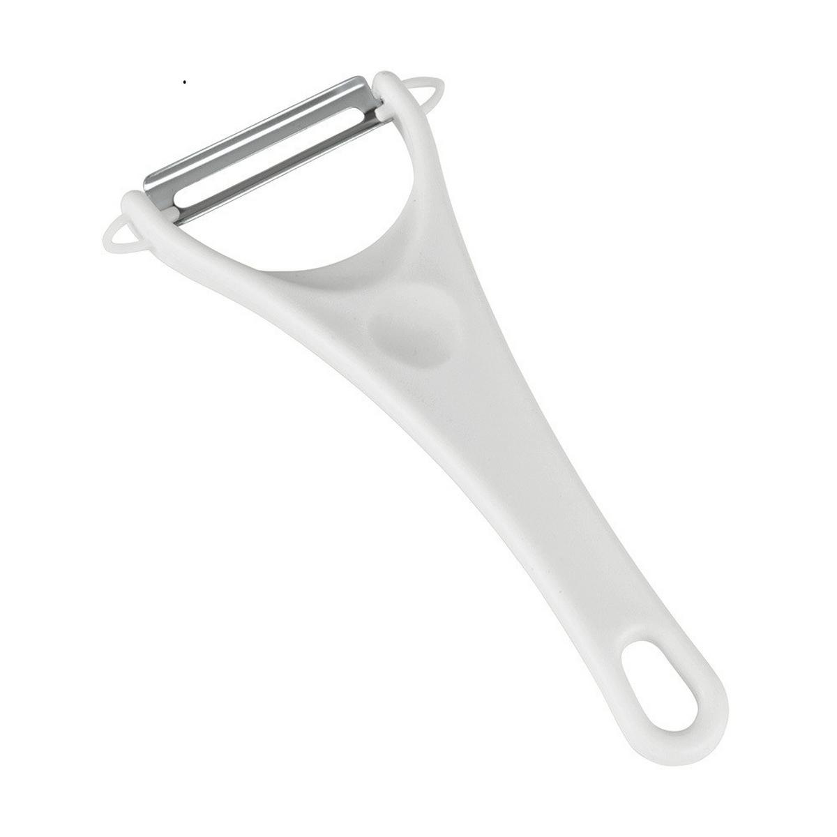 Sparschäler Y Marvin, Weiß B/l: Ca. 7,3/15 Cm - Edelstahlfarben, Basics, Metall (7,3/15cm) - Metaltex