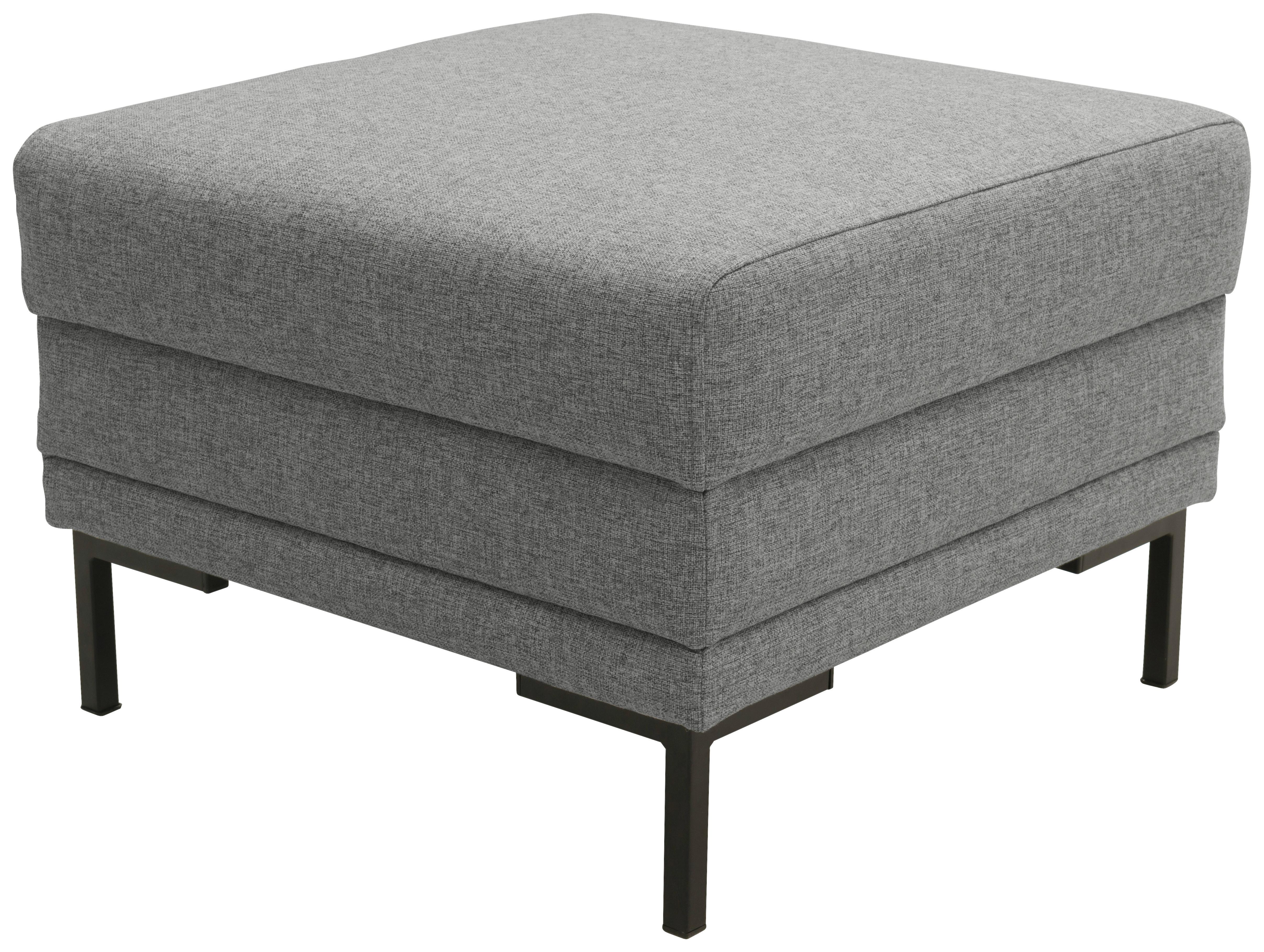 Hocker Looks Vii - Schwarz/Grau, Design, Textil (55/45/55cm) - LOOKS by W.Joop