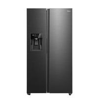Side-By Side 376 Liter - Schwarz, Basics, Kunststoff/Metall (91cm) - Midea