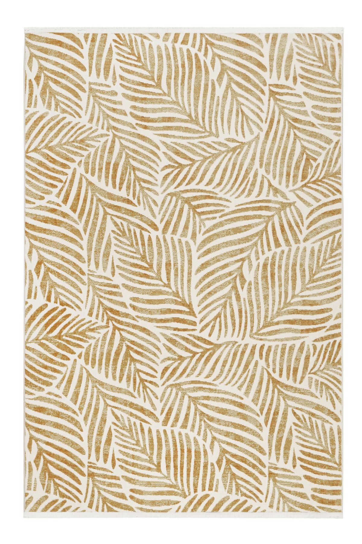 Flachwebteppich Gold, BxL: ca. 80x150 cm - Goldfarben, Design, Textil (80/150cm) - Esprit