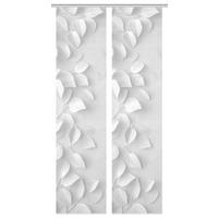 Flächenvorhang Rixa 2er Set - Grau Hochglanz, Design, Textil (60/260cm)