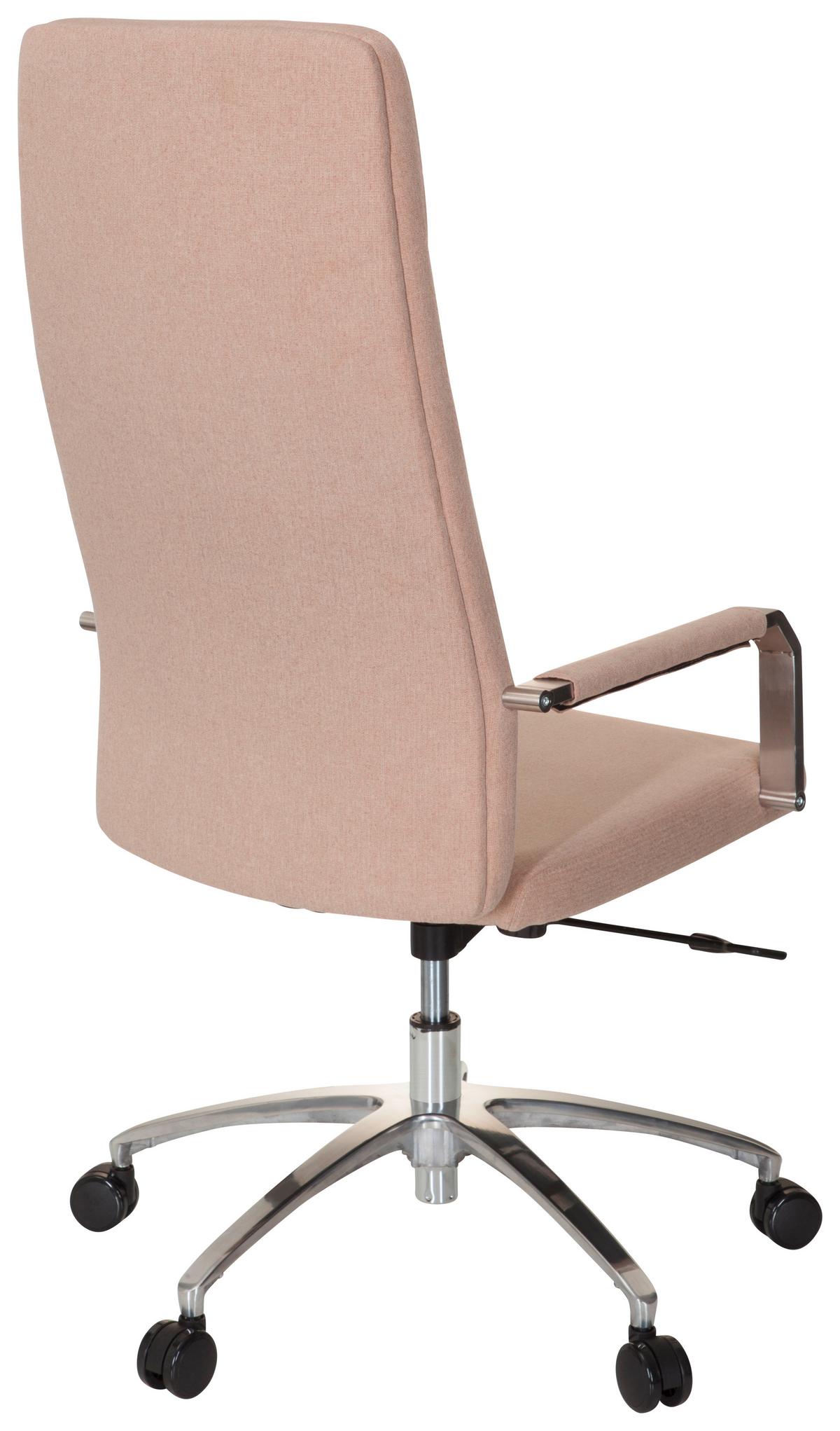 Drehstuhl Saranto Plus I Armstützen Beige Bis 110kg - Beige/Alufarben, MODERN, Kunststoff/Textil (56/131/67cm) - MID.YOU