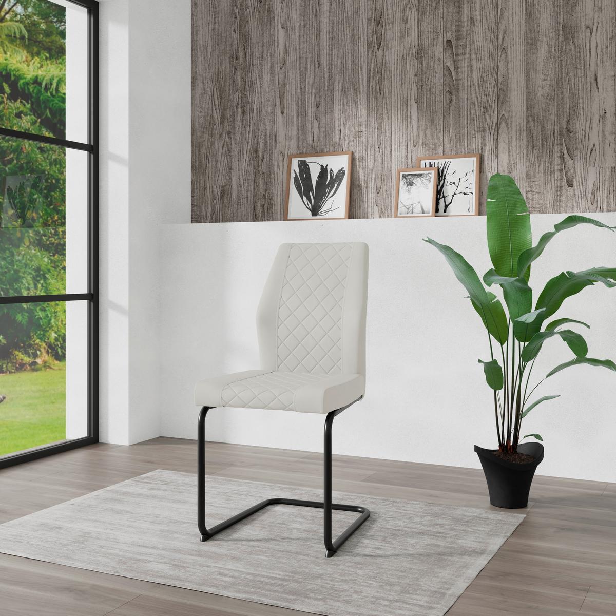 Stuhl Nina Velours Beige, B: 49 Cm - Beige/Schwarz, MODERN, Textil/Metall (49/90/60cm)