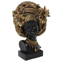 Skulptur Tamika - Goldfarben/Schwarz, KONVENTIONELL, Kunststoff/Metall (19/13,5/28,8cm) - James Wood