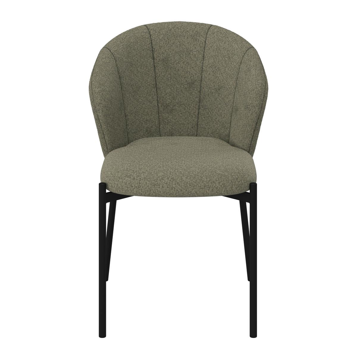 ŽIDLE ZOEY - černá/zelená, Moderní, kov/dřevo (48/79/61cm) - Bessagi Home