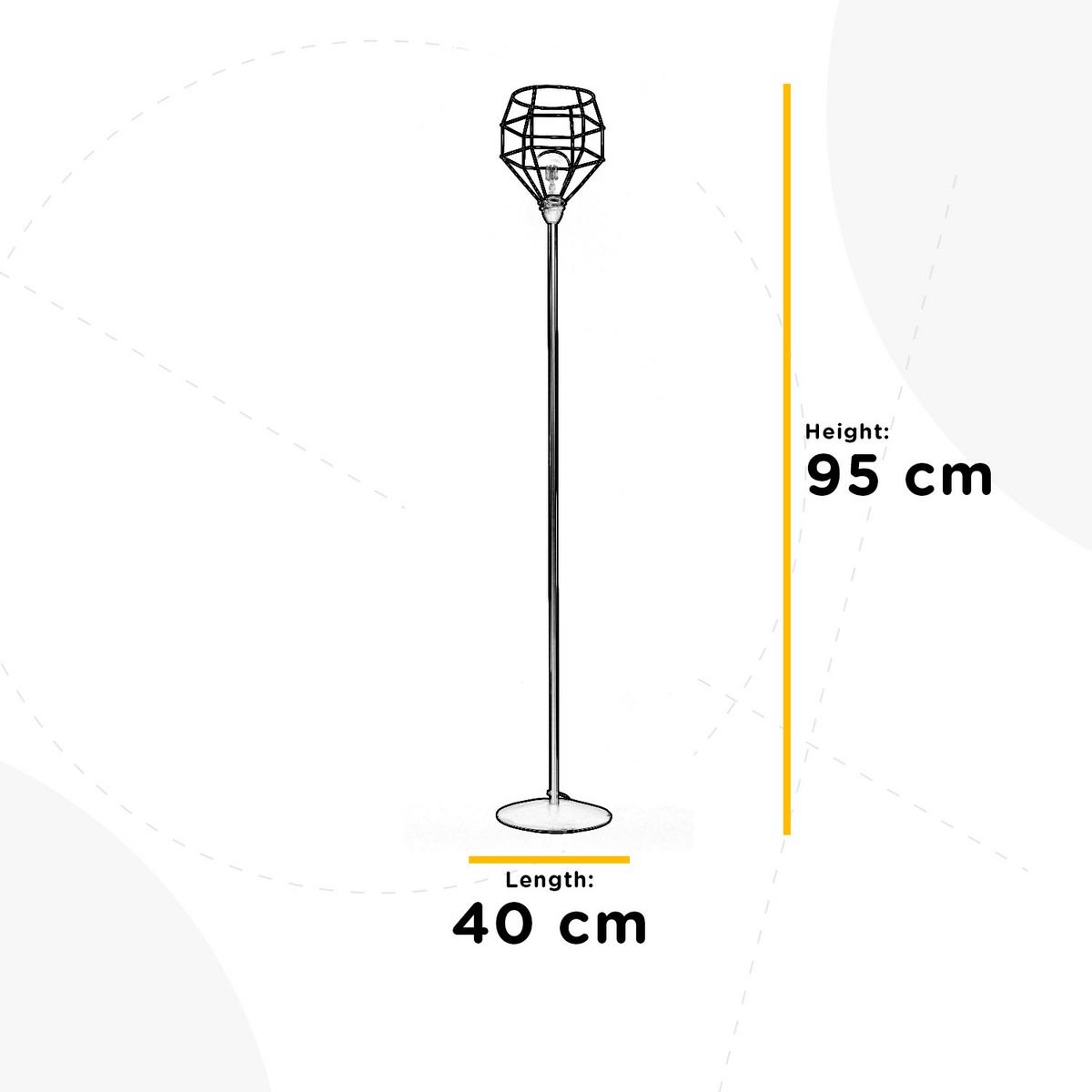 Stehleuchte 4859/pt - Schwarz, LIFESTYLE, Metall (28/173cm)