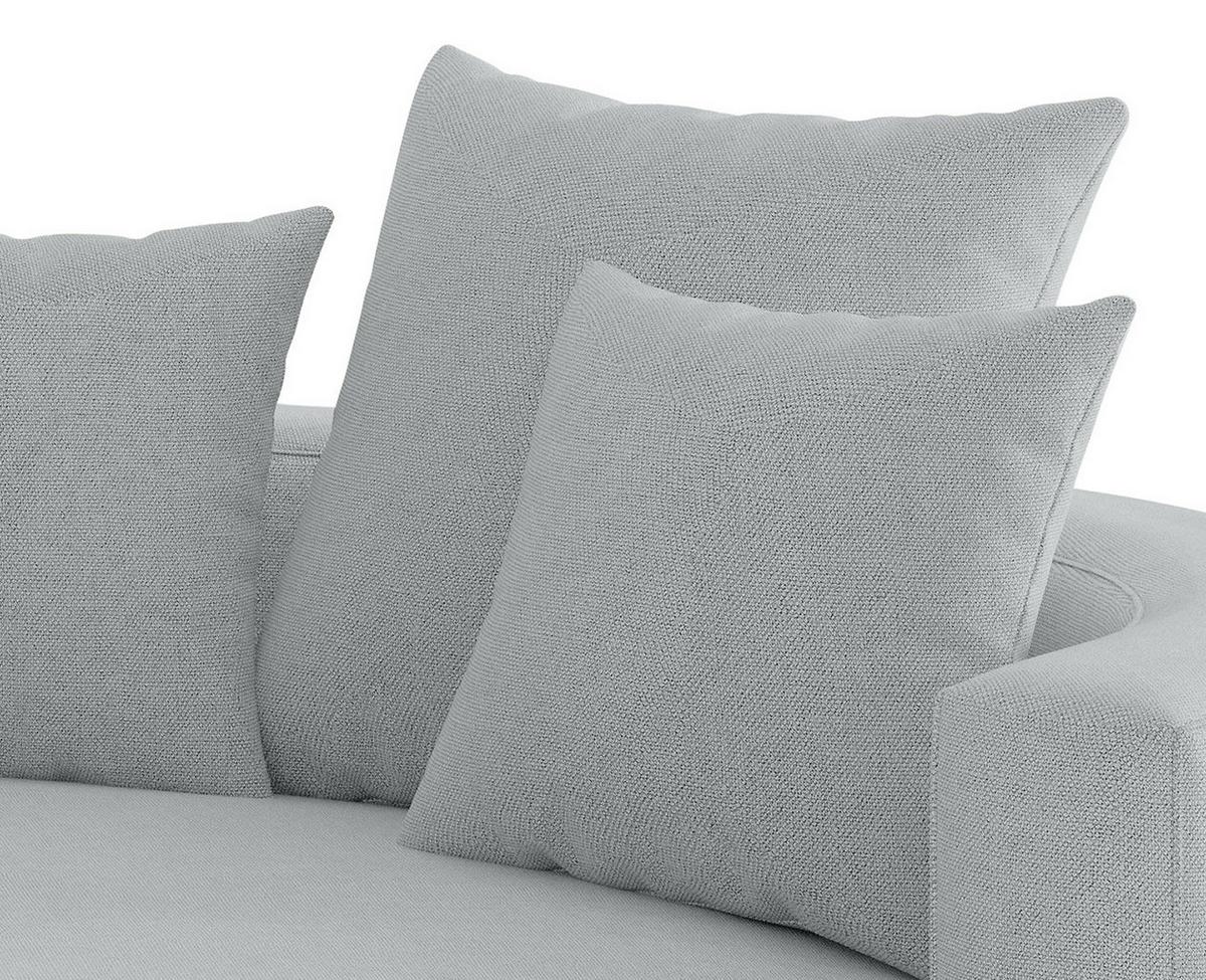 Bigsofa Natalia Grau S: 283x150 cm - Schwarz/Grau, Design, Textil (283/150cm) - Livetastic