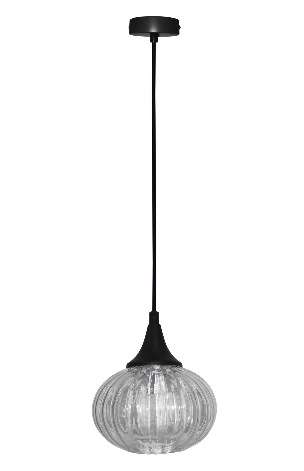 Pendelleuchte Exeter 50101275 - Schwarz, KONVENTIONELL, Glas/Metall (14.5/14.5/90cm)
