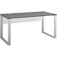 Schreibtisch B 158 H 75 cm Gw-Altino, Graphitfarben/Weiß - Graphitfarben/Weiß, KONVENTIONELL, Holzwerkstoff/Metall (158/75/79cm) - Germania