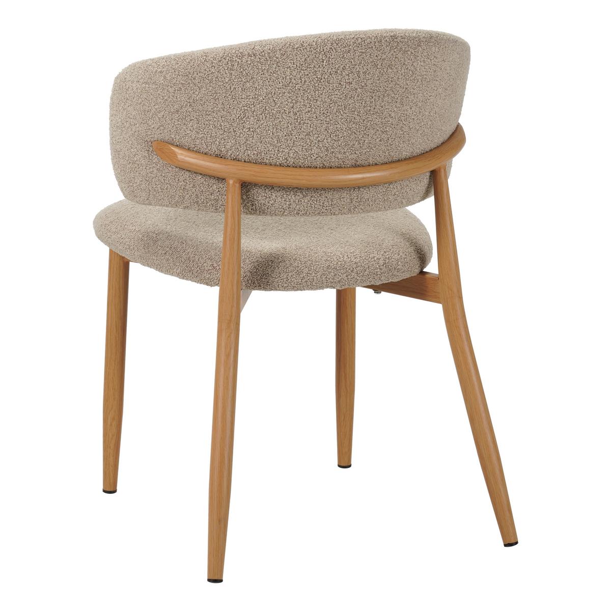 STUHL-SET YUKa Sandfarben B: 54cm - Sandfarben, MODERN, Textil/Metall (54/79/54cm) - Livetastic