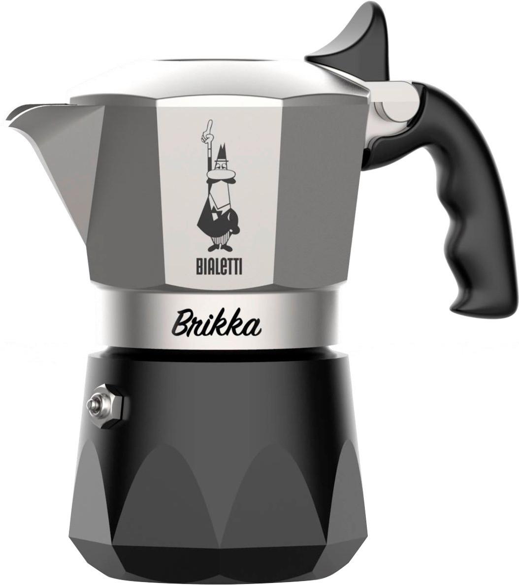 Esspressokocher Metall/Kunststoff - Silberfarben/Schwarz, Basics, Kunststoff/Metall (16/9.5/16.5cm) - Bialetti