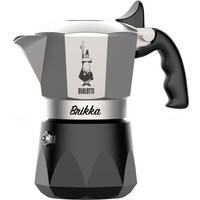 Esspressokocher Metall/Kunststoff - Silberfarben/Schwarz, Basics, Kunststoff/Metall (16/9.5/16.5cm) - Bialetti