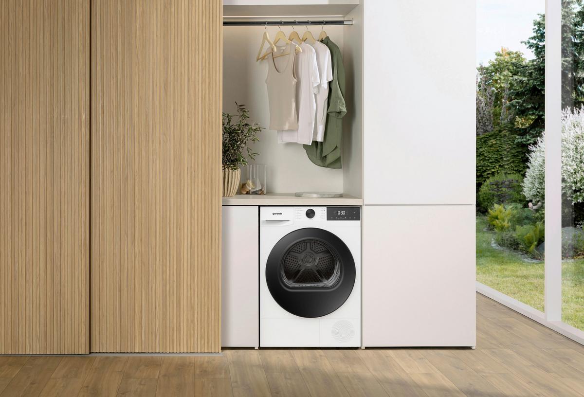 Wärmepumpentrockner DG2P8D/AT Füllmenge ca. 8 KG, EEKL: D - Weiß, Basics, Kunststoff/Metall (59,5/84,5/51cm) - Gorenje