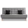 Schlafsofa Bono Hellgrau B: 199cm - Hellbraun/Hellgrau, Basics, Holz/Textil (199/91/91cm) - MID.YOU