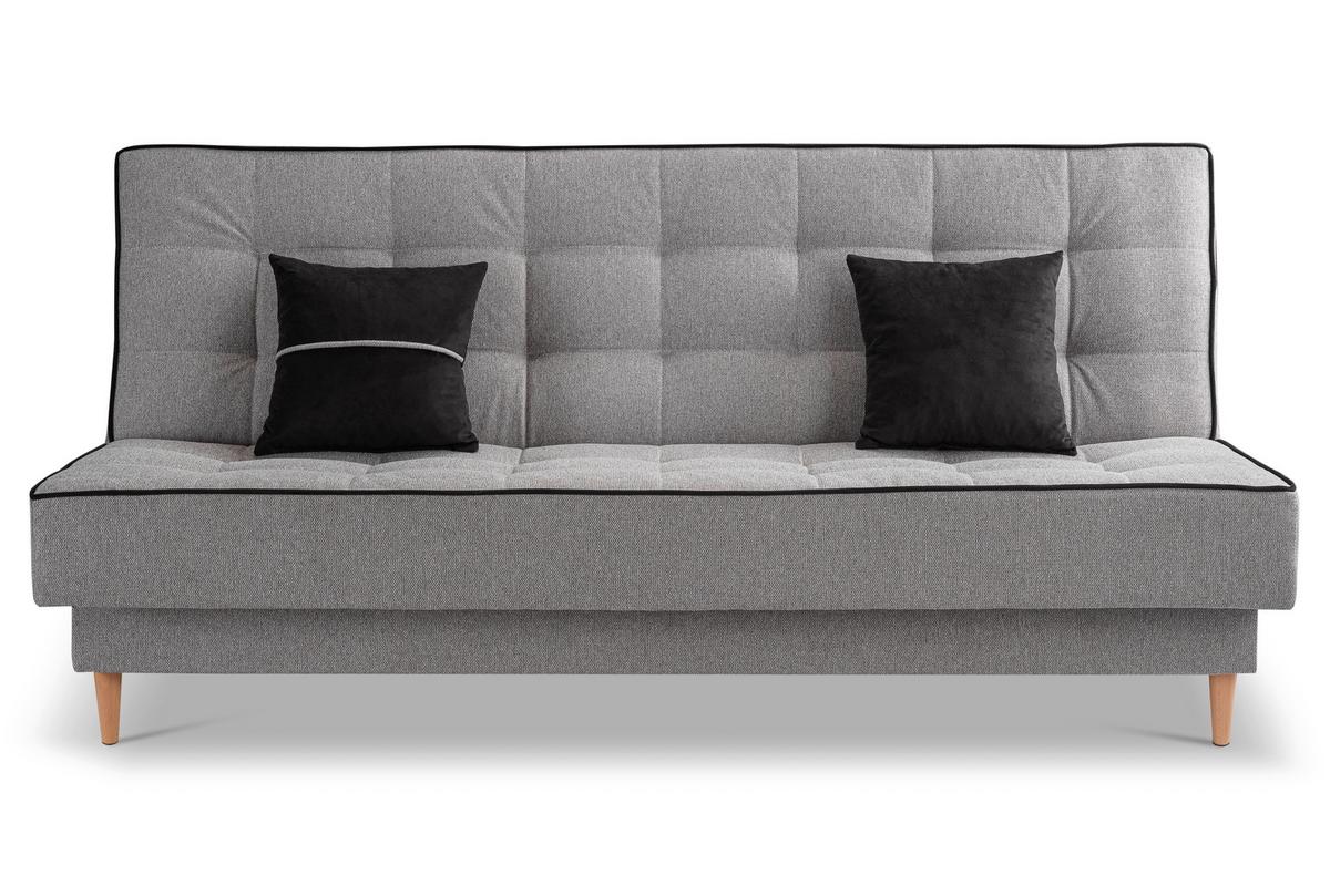 Schlafsofa Bono Hellgrau B: 199cm - Hellbraun/Hellgrau, Basics, Holz/Textil (199/91/91cm) - MID.YOU