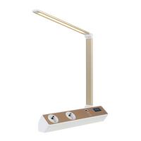 LED LAMPA NA PSACÍ STŮL MULTI - bílá/barva růžového zlata, Moderní, kov/plast (33/10,5/37-66cm) - Mömax