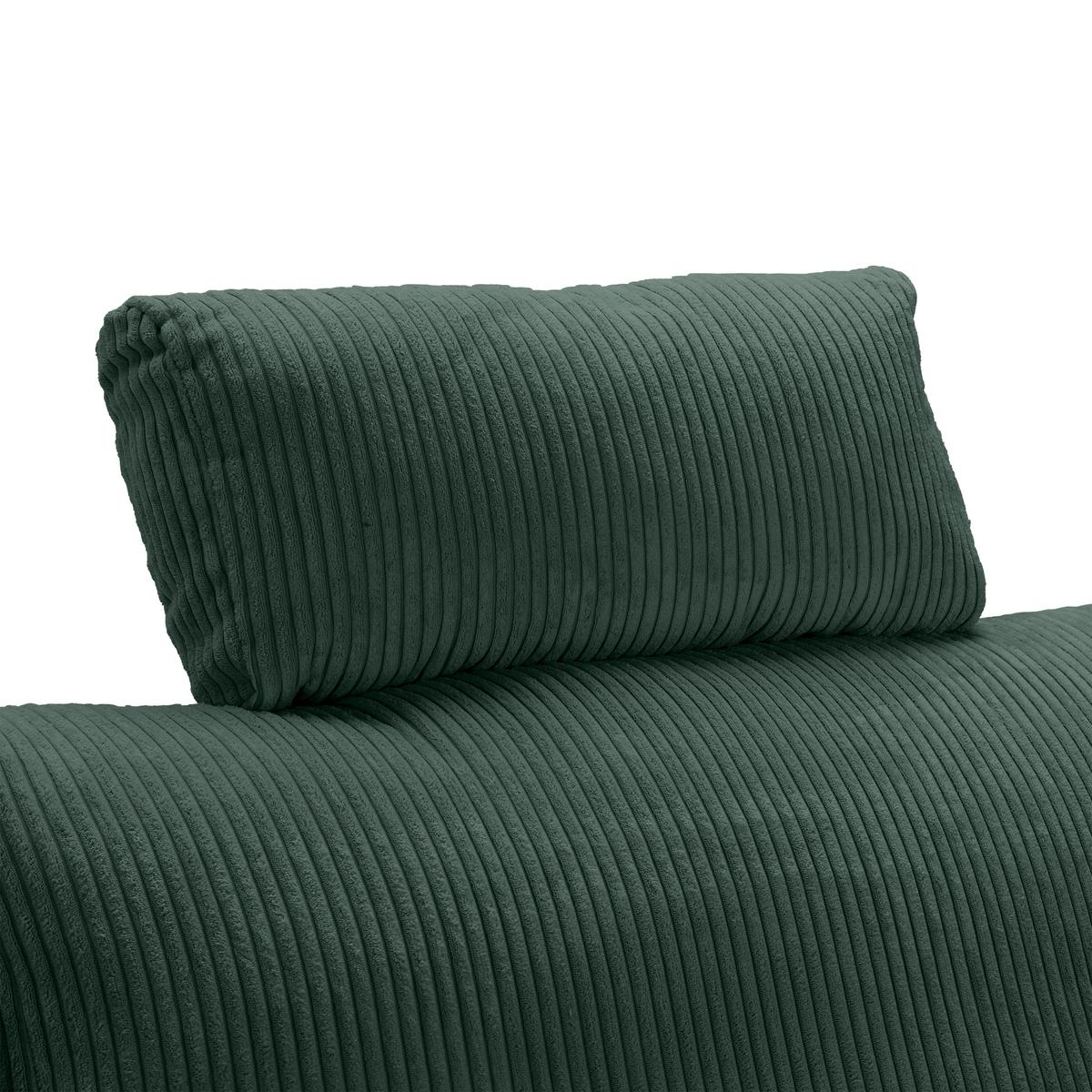 Opěrka hlavy LILLE, zelený manšestr - zelená, Moderní, textil (58/23/10cm) - Mömax