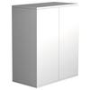 Kommode Dalrosa Weiß - Anthrazit/Weiß, MODERN, Holzwerkstoff (60/73/32cm) - MID.YOU