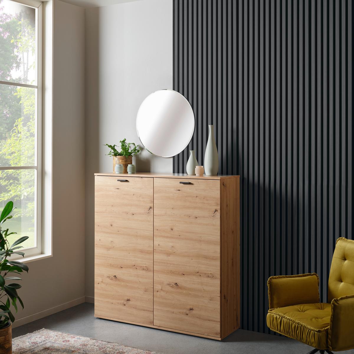 Falipanel Josef - sötét tölgy, Modern, műanyag/faalapú anyag (60/120/2cm)