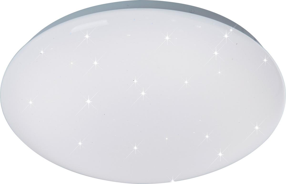 LED stropná lampa Starlight Ø 29cm, 12,5 Watt - biela, Konventionell, kov/plast (29/9,5cm) - Mömax