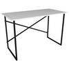 Schreibtisch Insasi Anthrazit Dekor B: 90cm - Anthrazit/Schwarz, Design, Holzwerkstoff/Metall (90/75/50cm) - MID.YOU