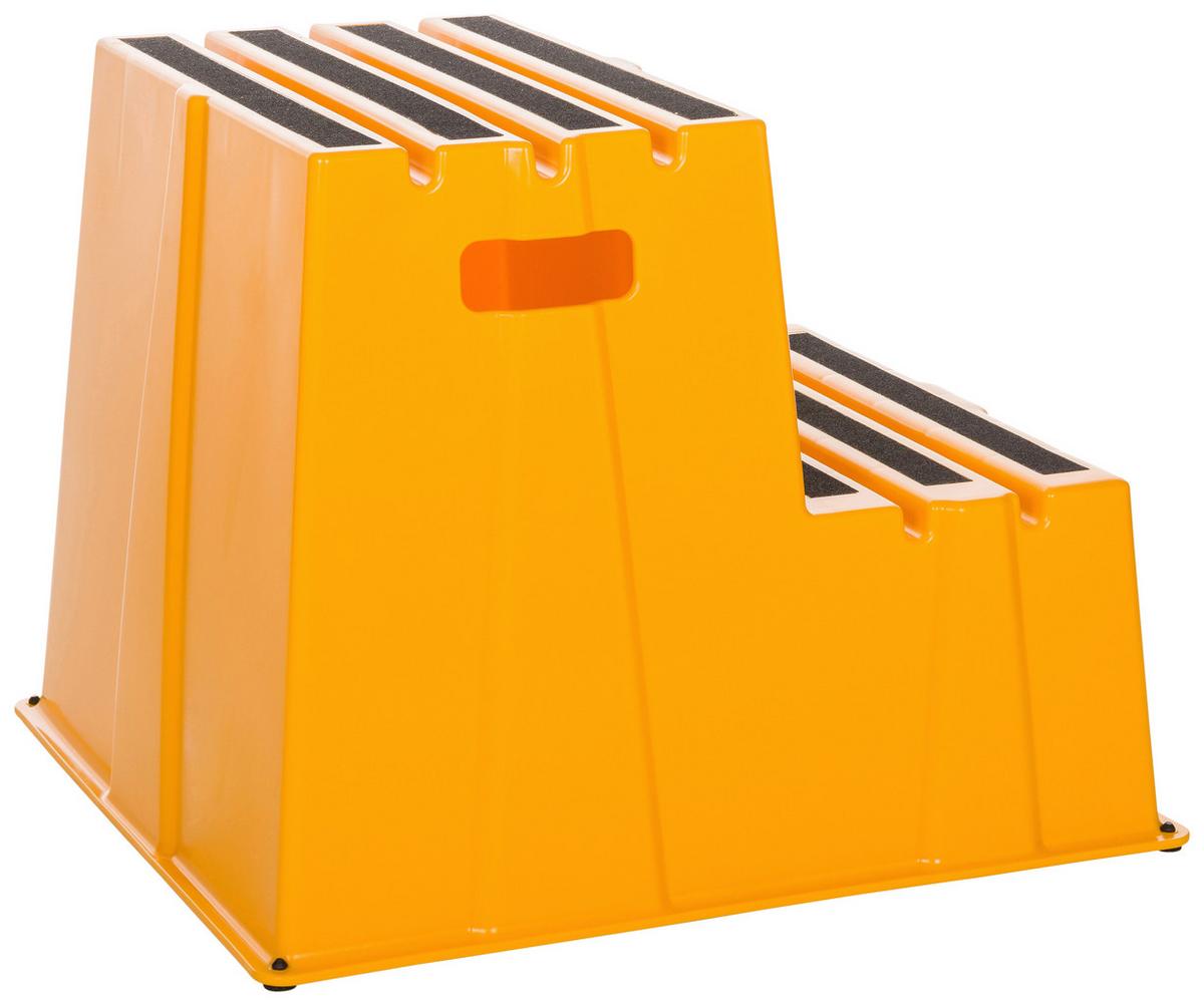 Tritthocker Tio-E2 - Gelb, Basics, Kunststoff (57/51/65cm) - MID.YOU
