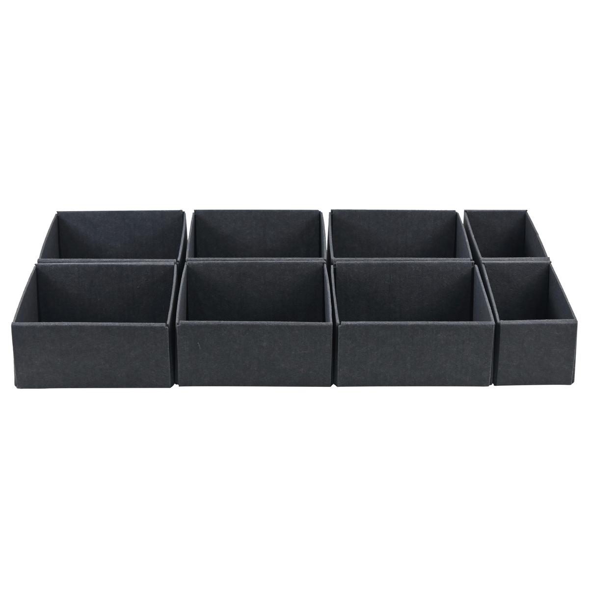 Zásuvkový box Unit, L - šedá, Konvenční, textil - Premium Living