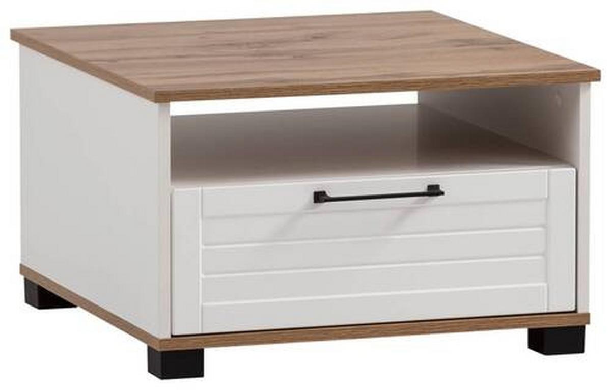 Couchtisch Jelda - Eiche Wotan/Weiß, MODERN, Holzwerkstoff (60,2/38,2/60,2cm) - MID.YOU