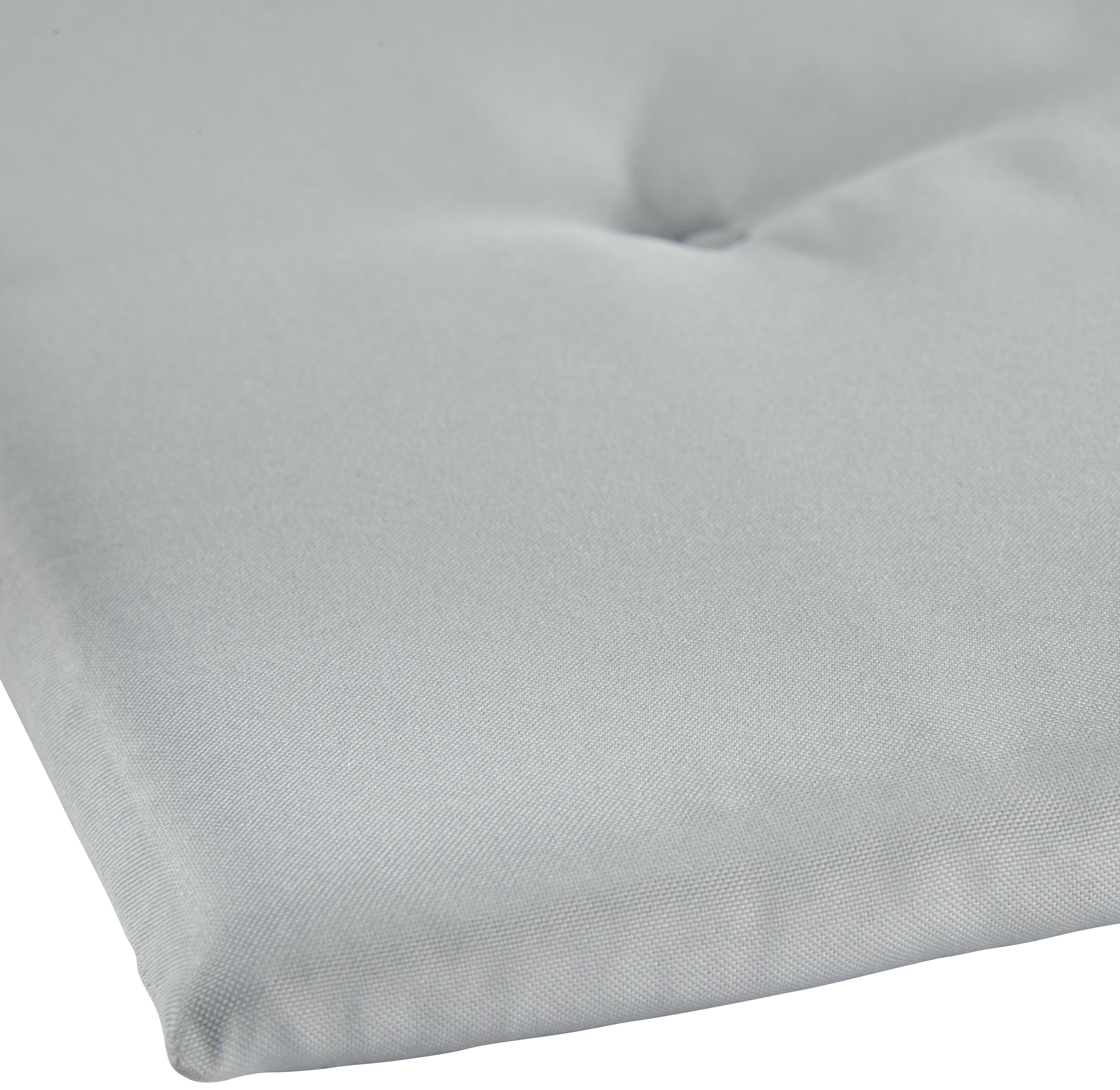 Polštář Na Židli Smokey - světle šedá, textil (40/2,5/40cm) - Modern Living