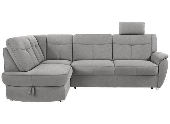 Ecksofa mit Schlaffunktion + Bettkasten Sonoma, Webstoff - Chromfarben/Silberfarben, KONVENTIONELL, Textil (176/246cm) - Ombra Ecksofa mit Schlaffunktion + Bettkasten Sonoma, Webstoff - Chromfarben/Silberfarben, KONVENTIONELL, Textil (176/246cm) - Ombra