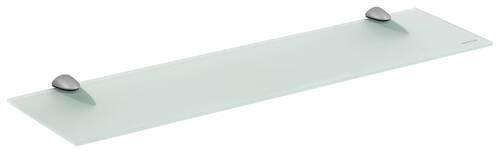 Wandboard Rocco 2 B: 60 Cm Glas - Silberfarben/Grau, MODERN, Glas/Metall (60ml)