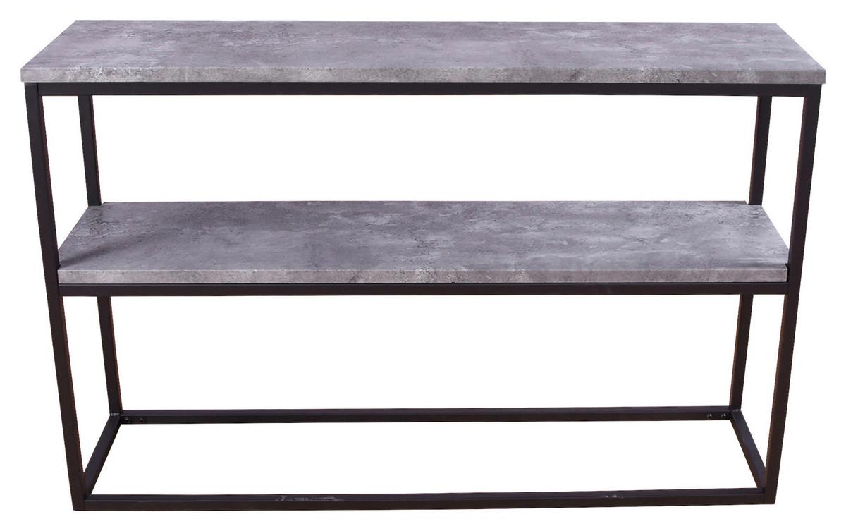 Beistelltisch Rise Dunkelgrau/Schwarz B: 30 cm - Dunkelgrau/Schwarz, Design, Holzwerkstoff/Metall (110/30/70cm) - Livetastic