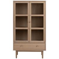 Vitrine Aston - Eichefarben, MODERN, Glas/Holz (80/144,5/40cm) - MID.YOU