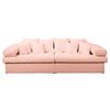 Bigsofa Naomi Rosa B: 284 Cm - Schwarz/Rosa, Design, Textil (284/94/148cm) - Livetastic