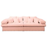 Bigsofa Naomi Rosa B: 284 Cm - Schwarz/Rosa, Design, Textil (284/94/148cm) - Livetastic