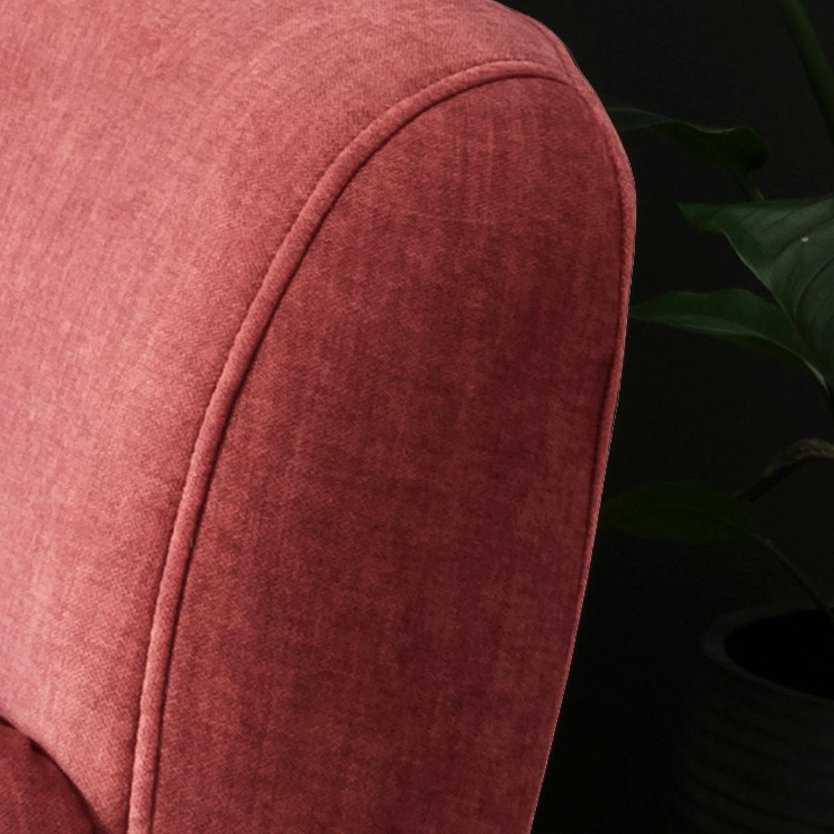 2,5-Sitzer Baggio Koralle B: 196 cm - Koralle/Buchefarben, MODERN, Textil (196/94/103cm) - Livetastic