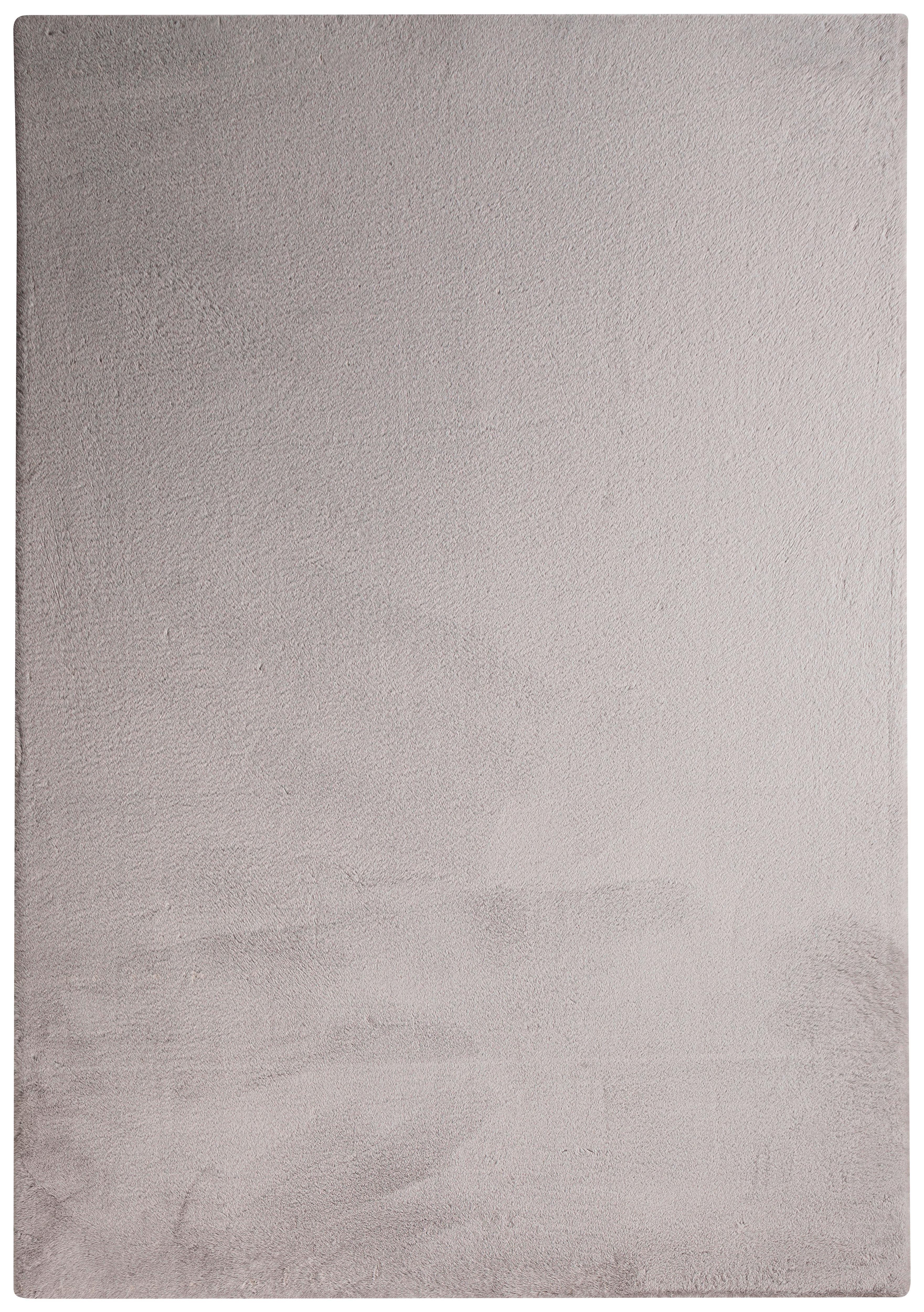 Fellteppich Magarete Silberfarben 120x160 cm - Silberfarben, Textil (120/160cm) - Luca Bessoni