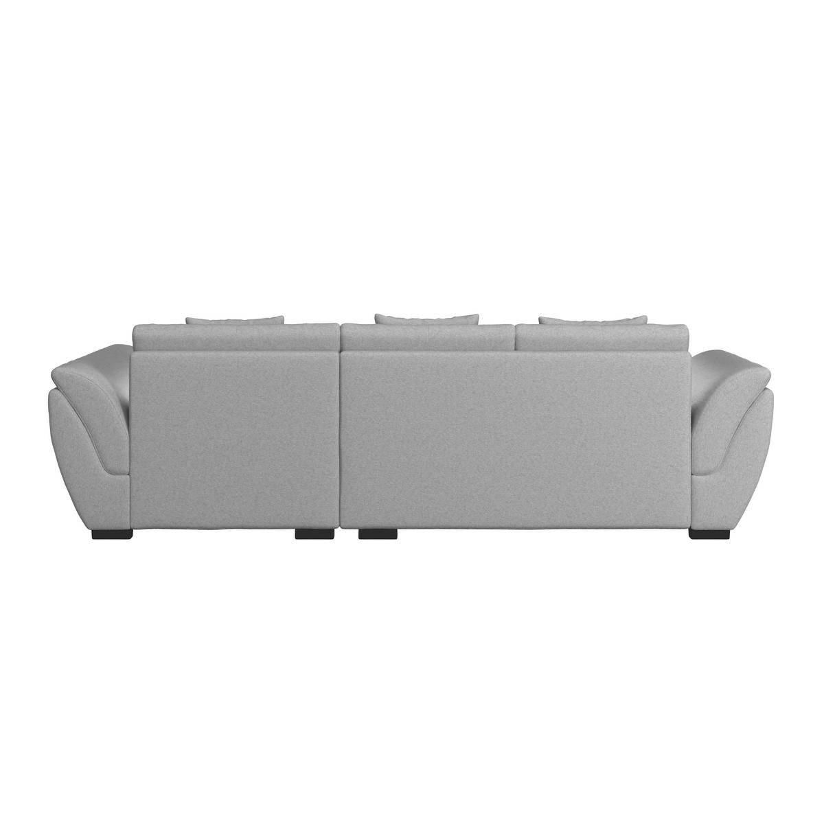 Ecksofa mit Schlaffunktion Berisso, Webstoff - Schwarz/Grau, Design, Textil (278/187cm) - Ondega