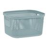 KOŠÍK NA DROBNOSTI STINE -M- CA. 6L -EXT- - modrá, Moderní, plast (27/21,5/15cm)