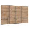 Schwebetürenschrank mit Laden 350cm Level 36a, Eiche - Eichefarben, Basics, Holzwerkstoff (350,00/216,00/65,00cm) - MID.YOU