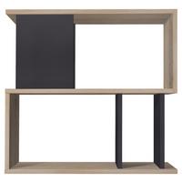 Polc Chloe Mini - grafitszürke/Sonoma tölgy, Modern, faalapú anyag (80/60/33cm)