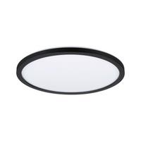 LED-Paneel Ø 29,3 cm Rund mit Schwarzem Rahmen - Schwarz, Basics, Kunststoff (29,3/2,8cm) - Paulmann