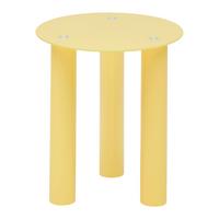 PRÍRUČNÝ STOLÍK LARGO -STUDIO- - žltá, Lifestyle, drevo/sklo (40/40/40cm) - Premium Living