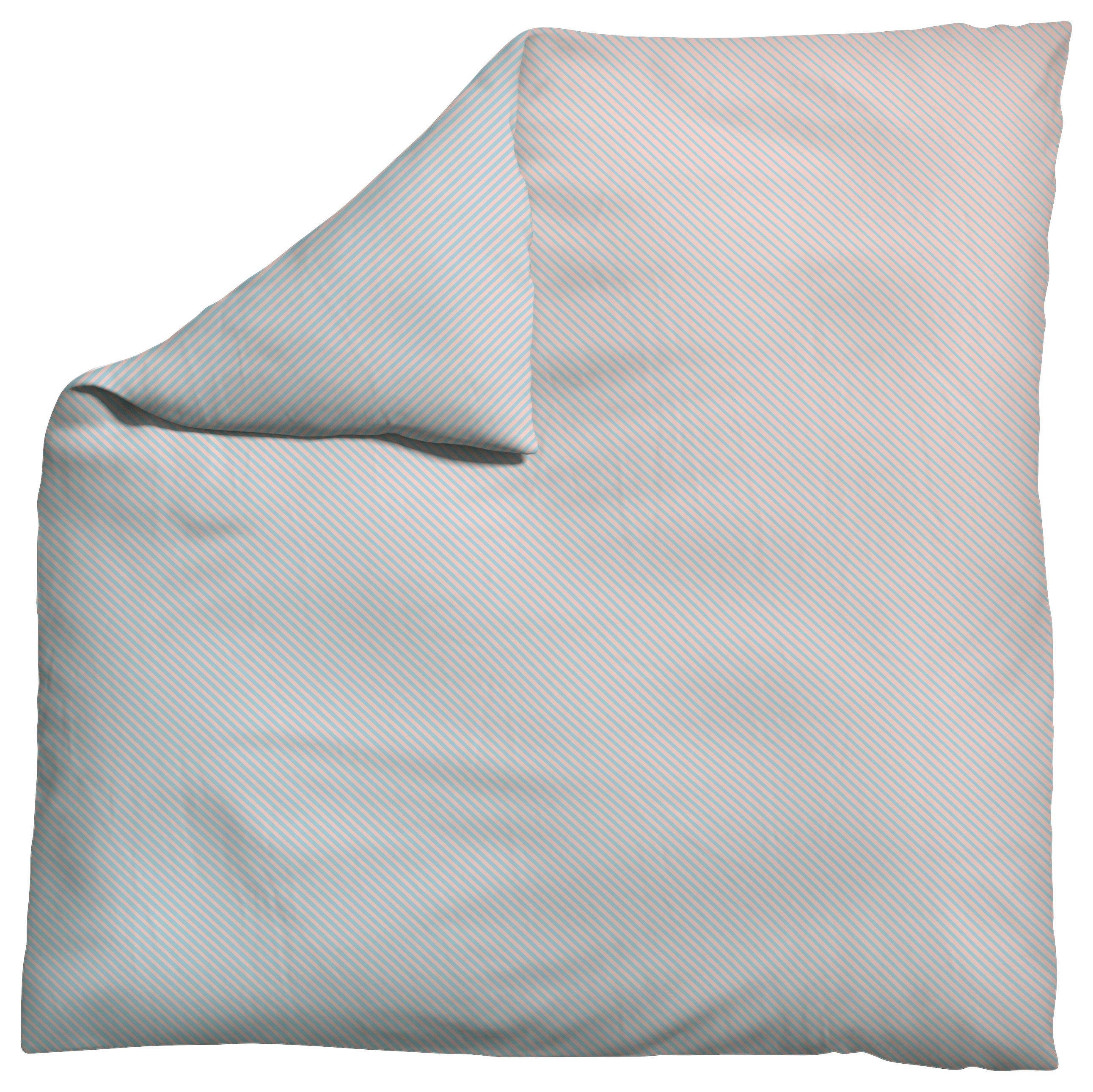 BETTDECKENBEZUG WOVEN SATIN FADE - Rosa/Hellblau, Basics, Textil (200/200cm) - Schlafgut