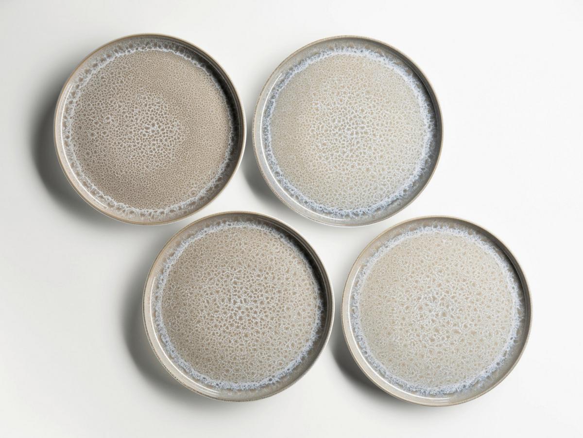 Kombiservice Malea 16-Teilig Steinzeug, Beige, 4 Personen - Beige, Basics, Keramik - Mäser