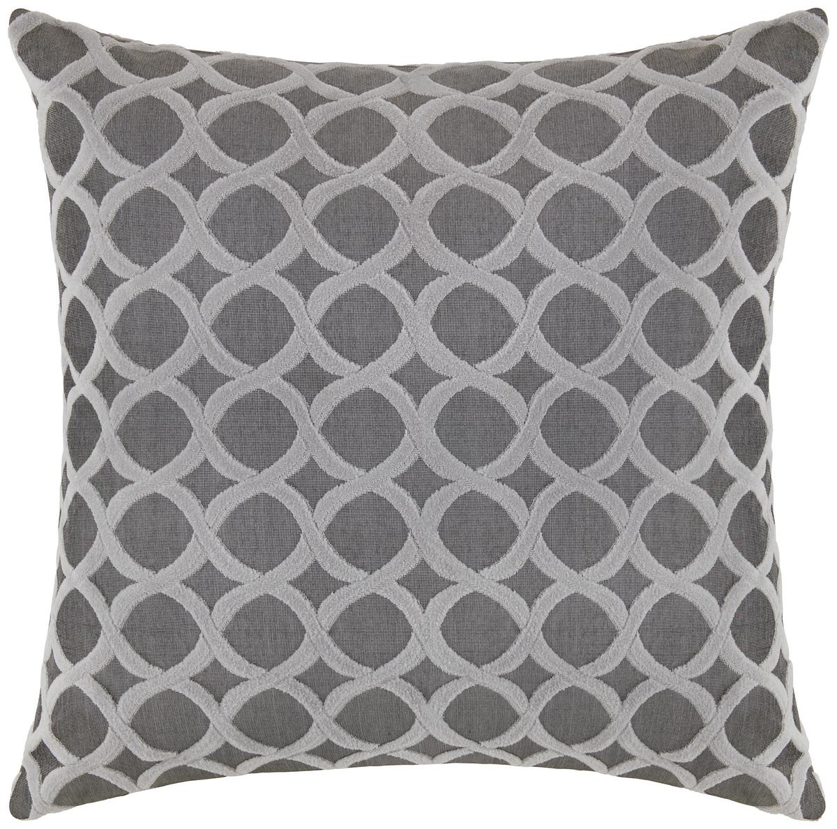 Potah na polštář Circle, Š/D: 48/48cm - šedá, Basics, textil (50/50cm) - Premium Living