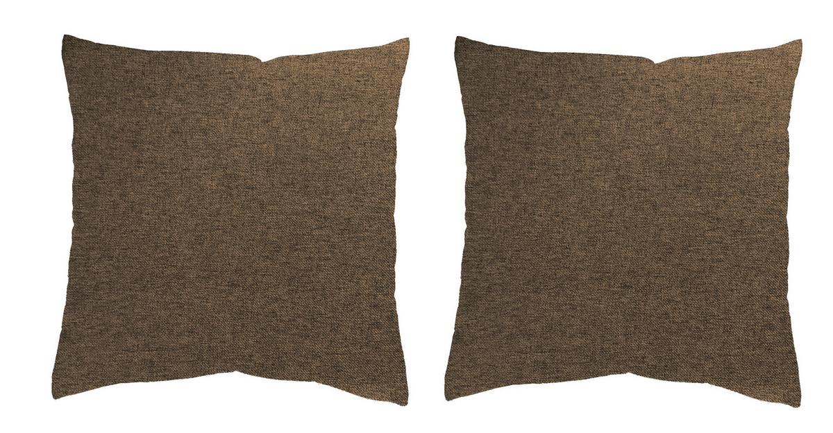 Kissenhüllen-Set Lucio - Braun, Basics, Textil (40/40cm)