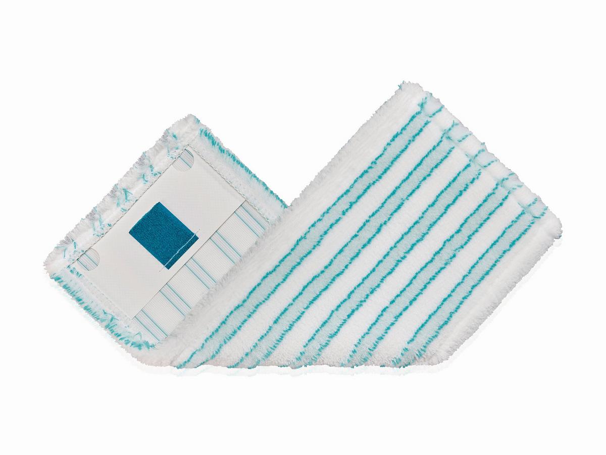 Wischbezug 52123 Wb Powerclean/twistm - Türkis/Weiß, Basics, Textil (33cm) - Leifheit