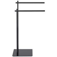 Držák na ručníky MANI - černá, Moderní, kov (47/81,5/24cm) - Mömax