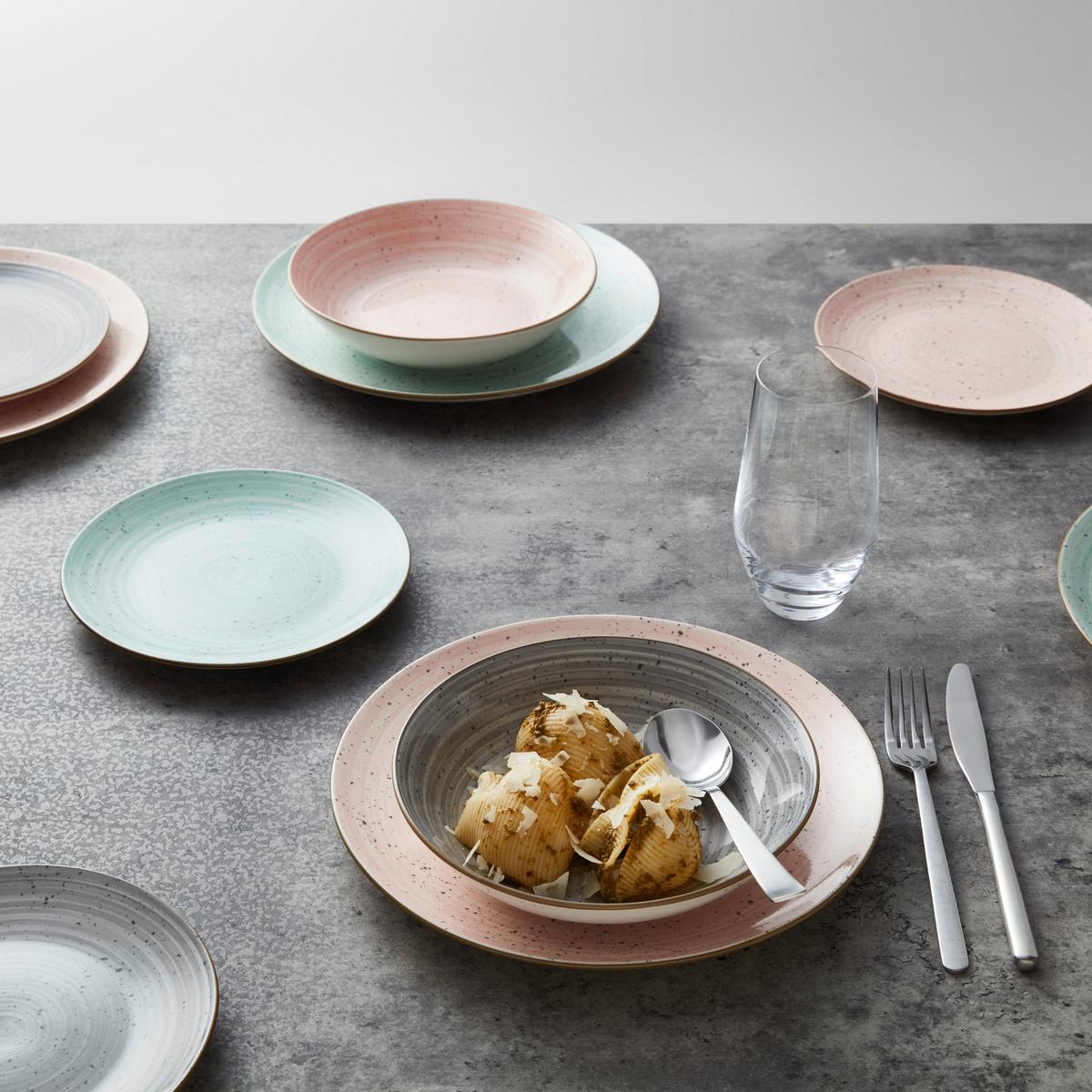 JÍDELNÍ SOUPRAVA 12-dílná, pro 4 osoby - růžová, Konvenční, keramika - Modern Living